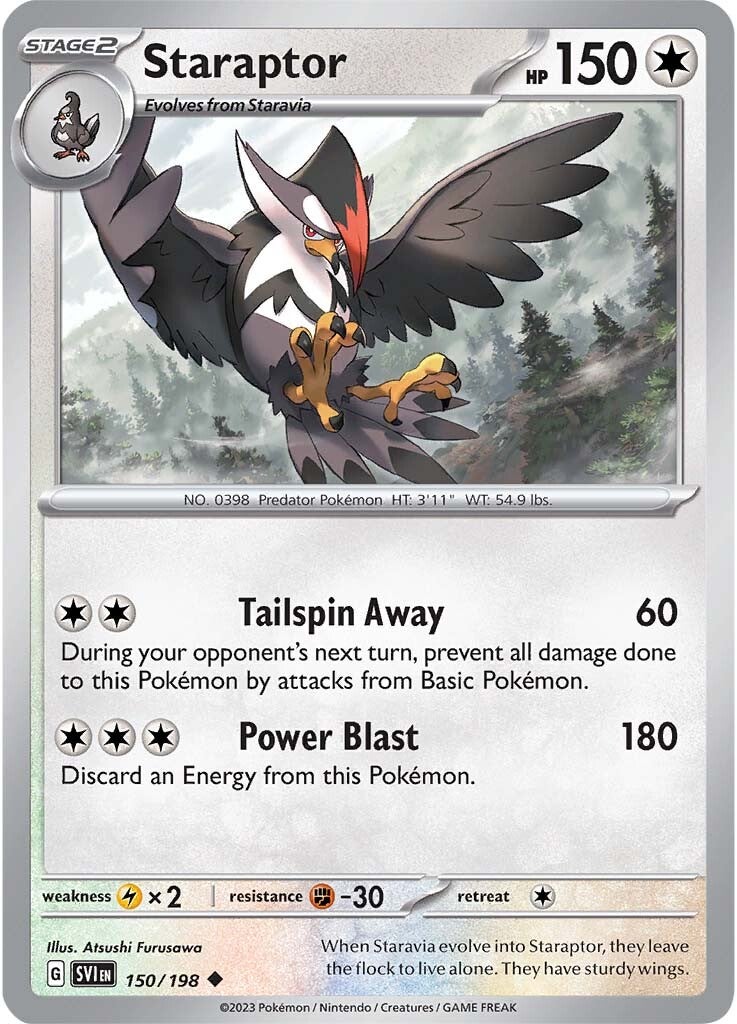 Staraptor (150/198) [Scarlet & Violet: Base Set] Reverse Holofoil