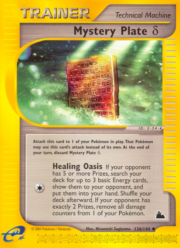 Mystery Plate Delta (136/144) [Skyridge] Reverse Holofoil