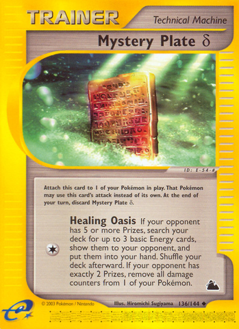 Mystery Plate Delta (136/144) [Skyridge] Reverse Holofoil