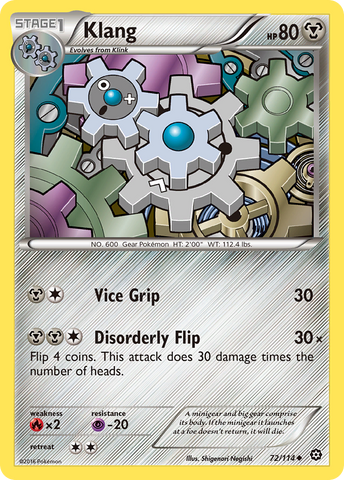 Klang (72/114) [XY: Steam Siege] Reverse Holofoil