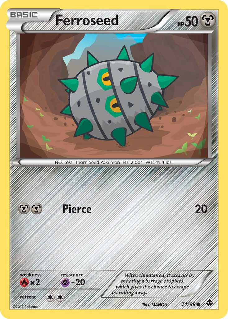 Ferroseed (71/98) [Black & White: Emerging Powers] Reverse Holofoil