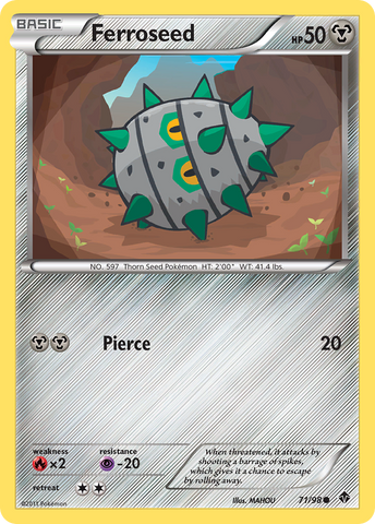 Ferroseed (71/98) [Black & White: Emerging Powers] Reverse Holofoil