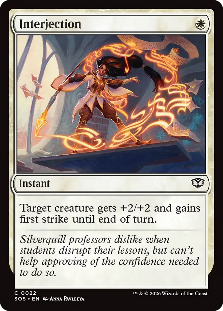 Interjection [Secrets of Strixhaven] Foil