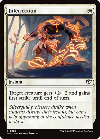 Interjection [Secrets of Strixhaven] Foil