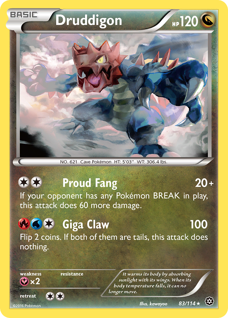 Druddigon (83/114) [XY: Steam Siege] Reverse Holofoil