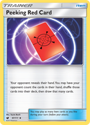 Peeking Red Card (97/111) [Sun & Moon: Crimson Invasion] Reverse Holofoil