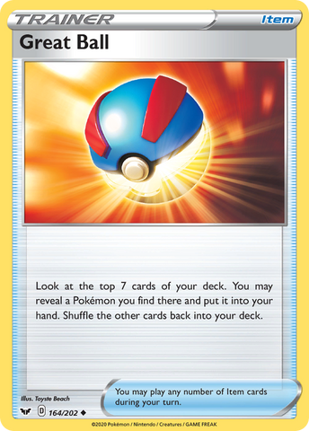 Great Ball (164/202) [Sword & Shield: Base Set] Reverse Holofoil