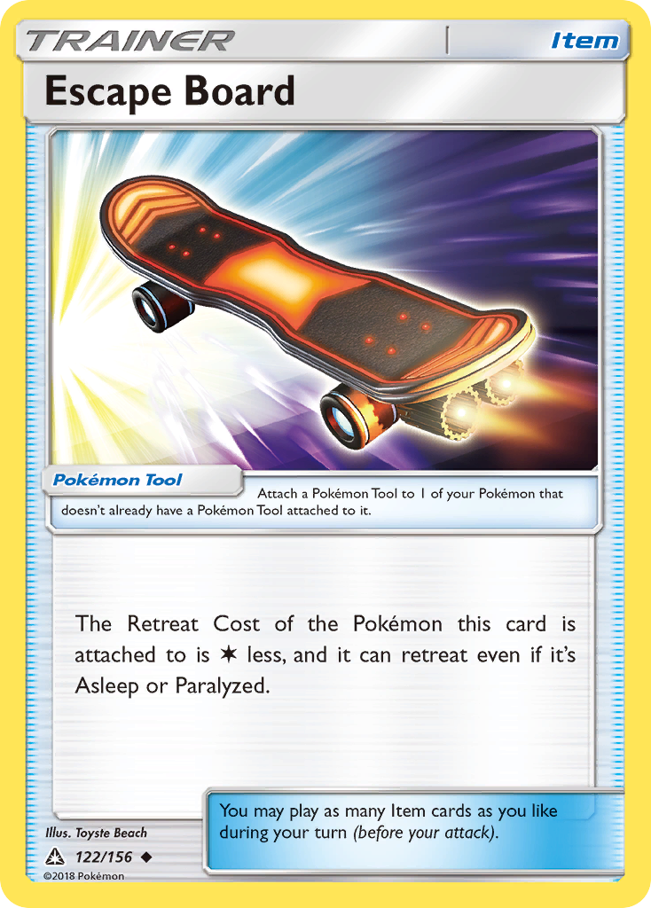 Escape Board (122/156) [Sun & Moon: Ultra Prism] Reverse Holofoil