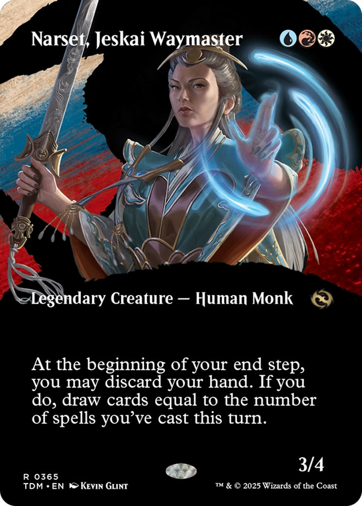 Narset, Jeskai Waymaster (Borderless) [Tarkir: Dragonstorm] Foil