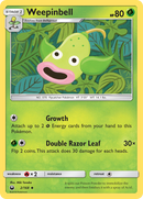 Weepinbell (2/168) [Sun & Moon: Celestial Storm] Reverse Holofoil