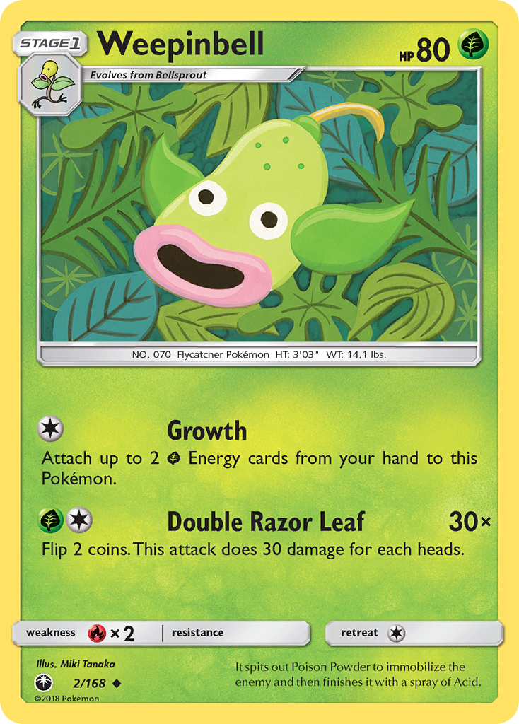 Weepinbell (2/168) [Sun & Moon: Celestial Storm] Reverse Holofoil