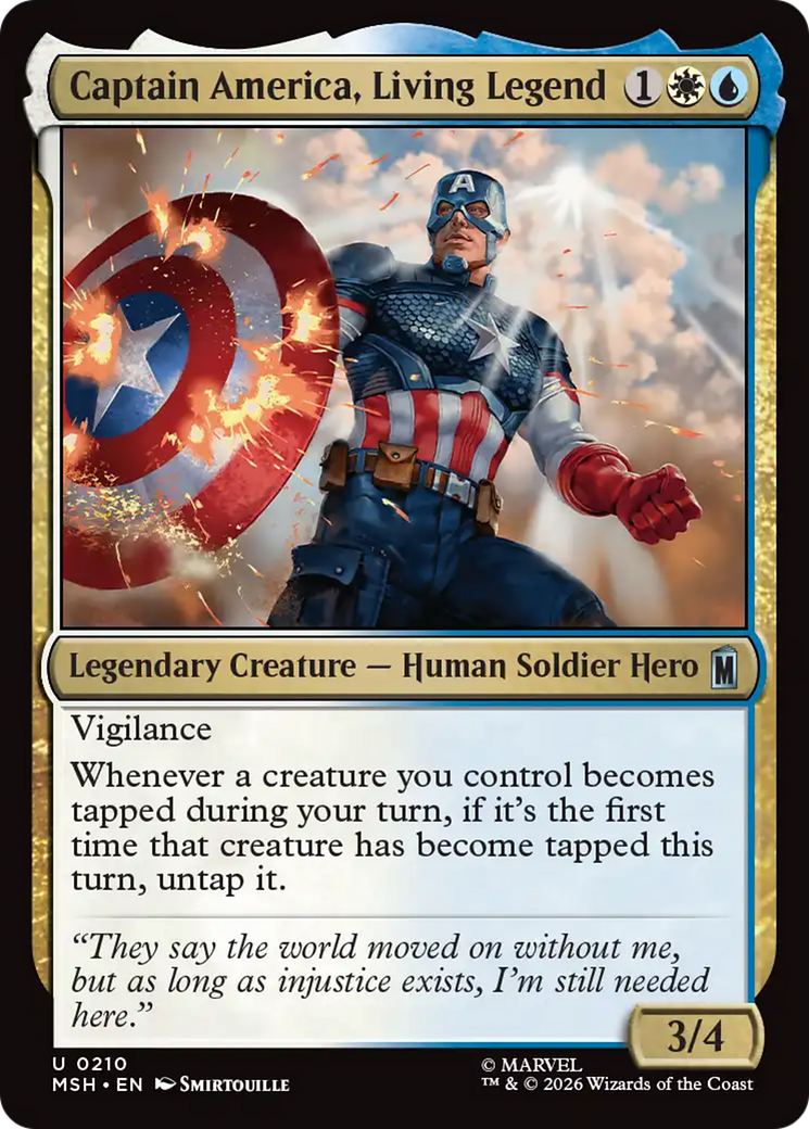 Captain America, Living Legend [Marvel Super Heroes] Foil