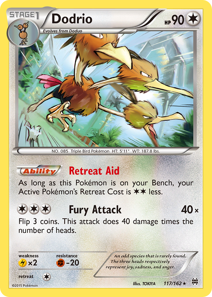 Dodrio (117/162) [XY: BREAKthrough] Reverse Holofoil