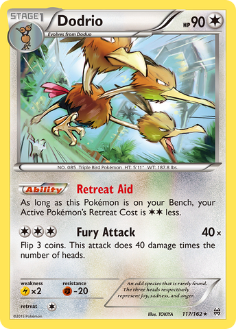 Dodrio (117/162) [XY: BREAKthrough] Reverse Holofoil
