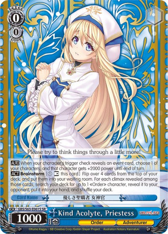 Kind Acolyte, Priestess (GBS/S63-E061S SR) [Goblin Slayer]