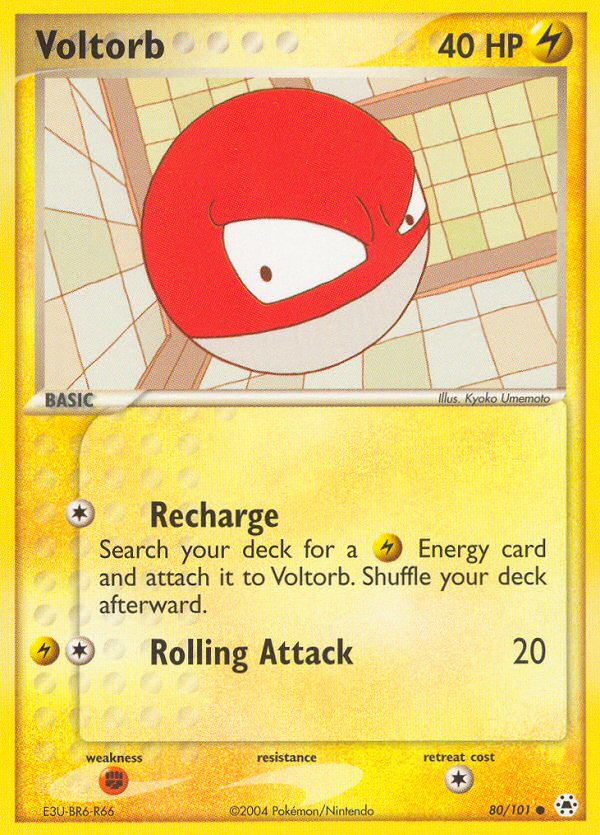 Voltorb (80/101) [EX: Hidden Legends] Reverse Holofoil