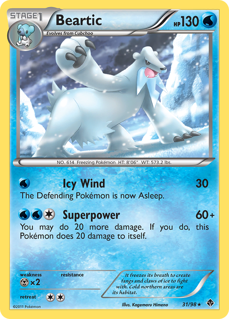 Beartic (31/98) [Black & White: Emerging Powers] Reverse Holofoil