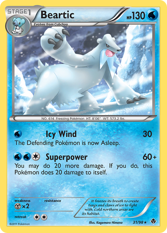 Beartic (31/98) [Black & White: Emerging Powers] Reverse Holofoil