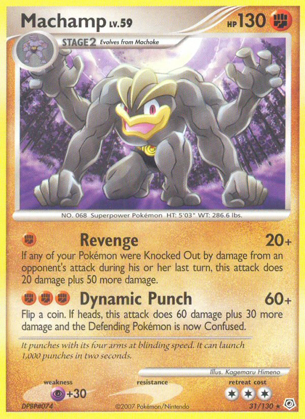 Machamp (31/130) [Diamond & Pearl: Base Set] Reverse Holofoil