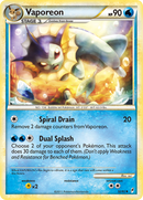 Vaporeon (52/95) [HeartGold & SoulSilver: Call of Legends] Reverse Holofoil