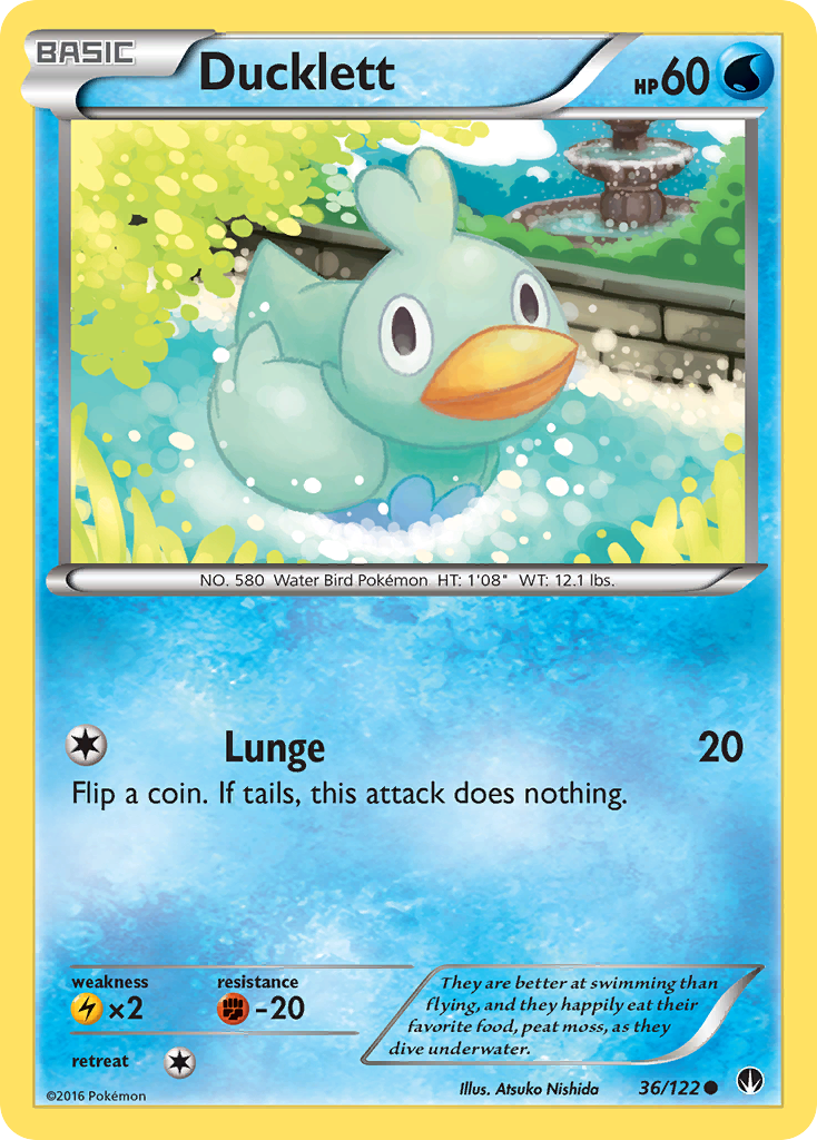 Ducklett (36/122) [XY: BREAKpoint] Reverse Holofoil