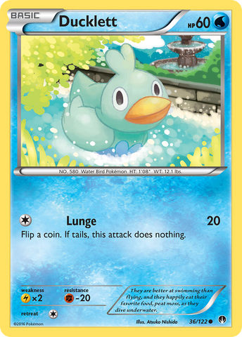 Ducklett (36/122) [XY: BREAKpoint] Reverse Holofoil
