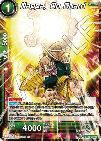 Nappa, on Guard (BT15-085) [Saiyan Showdown] Parallel Foil