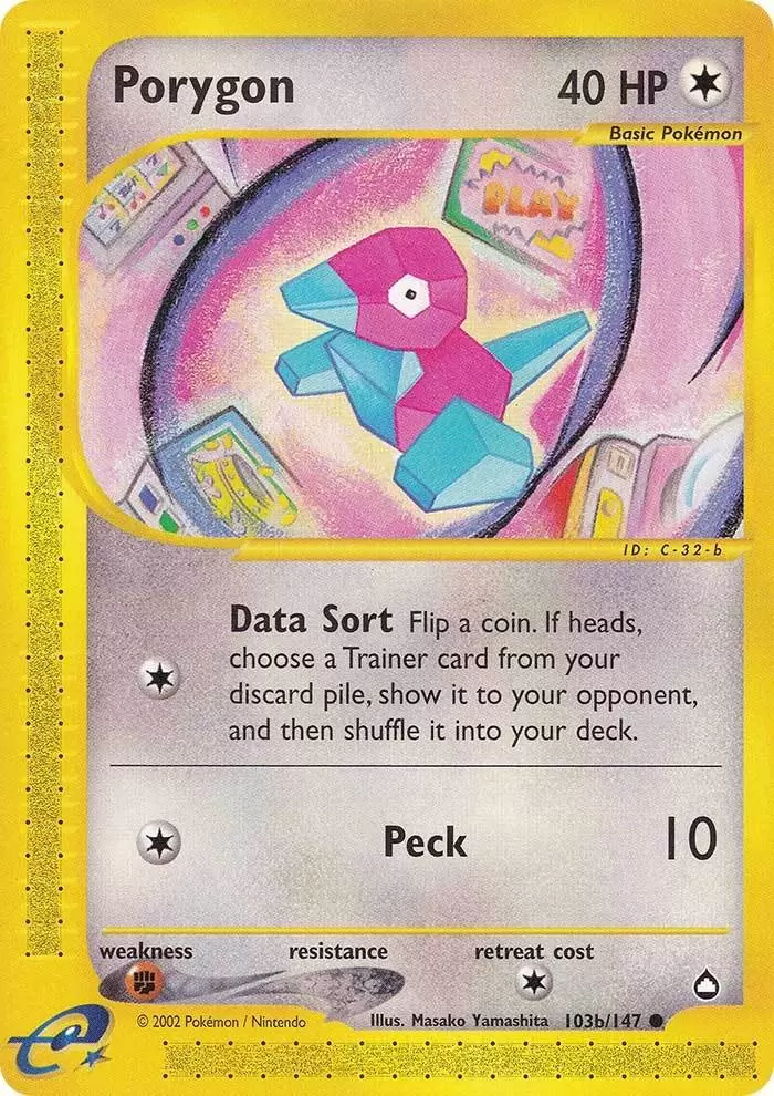 Porygon (103b/147) [Aquapolis] Reverse Holofoil