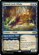 Horned Loch-Whale // Lagoon Breach (Showcase) [Wilds of Eldraine] Foil