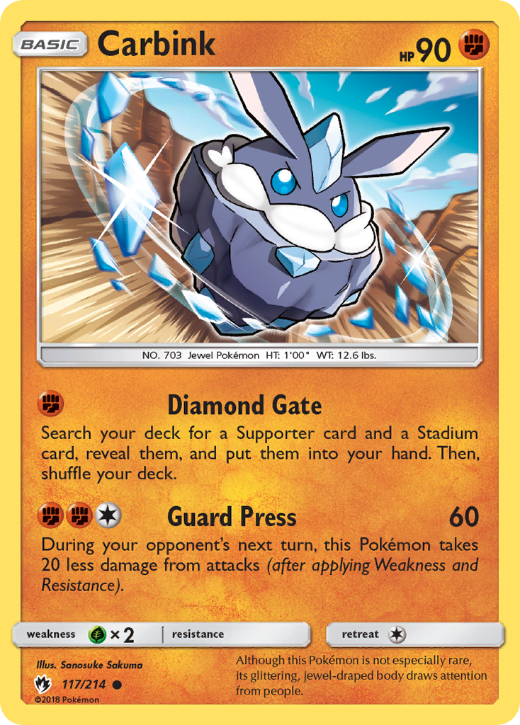 Carbink (117/214) [Sun & Moon: Lost Thunder] Reverse Holofoil