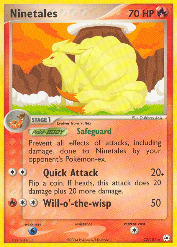 Ninetales (22/101) [EX: Hidden Legends] Reverse Holofoil