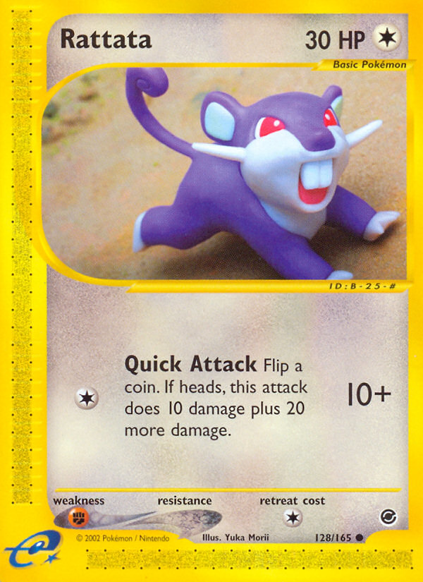Rattata (128/165) [Expedition: Base Set] Reverse Holofoil