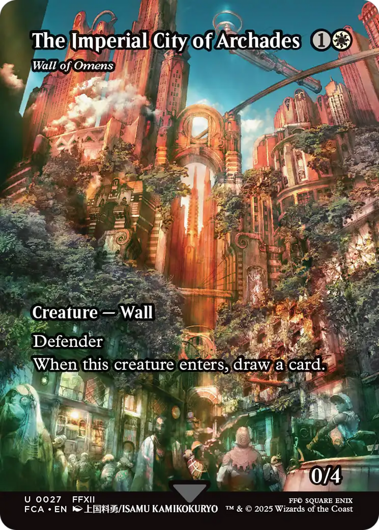 Wall of Omens - The Imperial City of Archades (Showcase) [FINAL FANTASY : Through the Ages] Foil