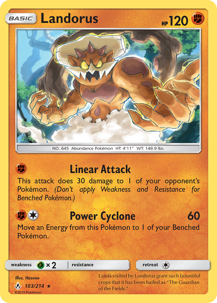 Landorus (103/214) [Sun & Moon: Unbroken Bonds] Reverse Holofoil