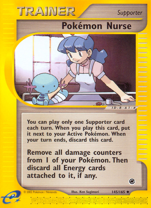 Pokemon Nurse (145/165) [Expedition: Base Set] Reverse Holofoil