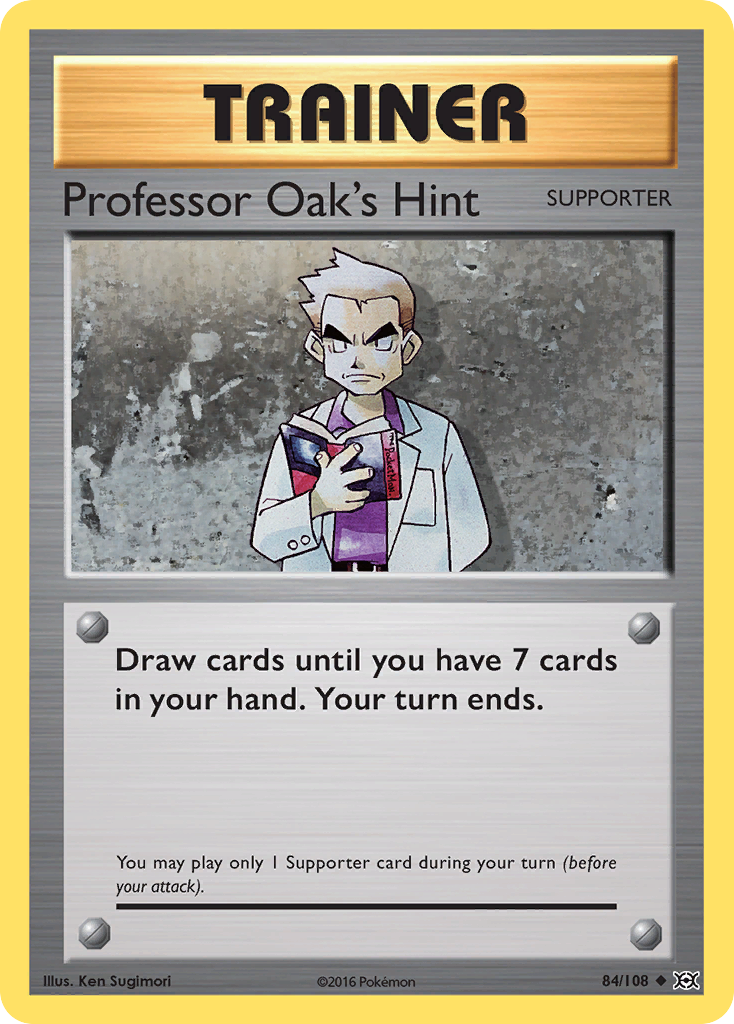 Professor Oak's Hint (84/108) [XY: Evolutions] Reverse Holofoil