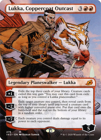 Lukka, Coppercoat Outcast (Borderless) [Ikoria: Lair of Behemoths] Foil