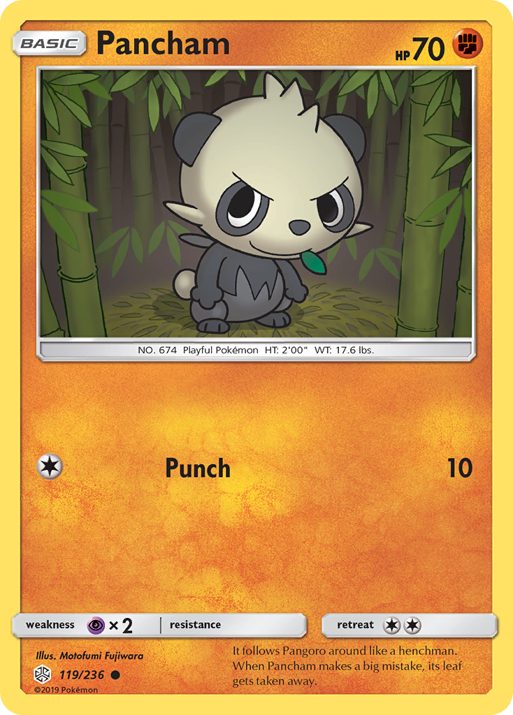 Pancham (119/236) [Sun & Moon: Cosmic Eclipse] Reverse Holofoil
