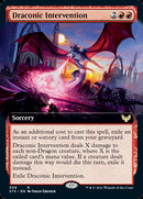 Draconic Intervention (Extended Art) [Strixhaven: School of Mages] Foil