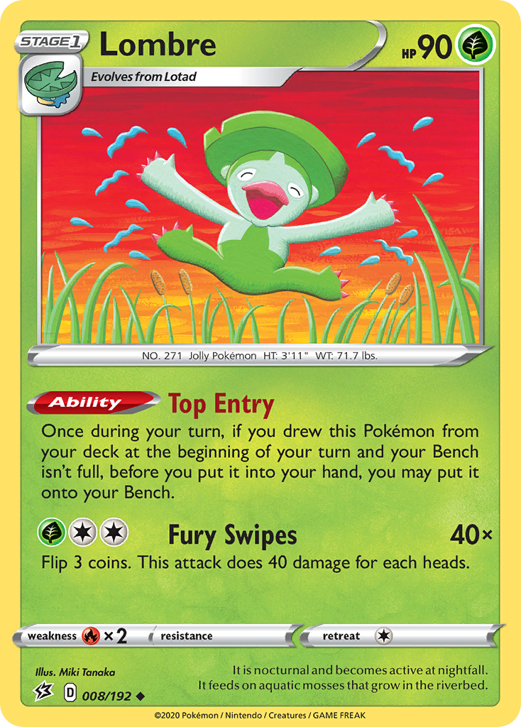 Lombre (008/192) [Sword & Shield: Rebel Clash] Reverse Holofoil