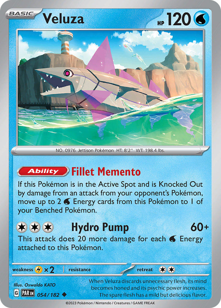 Veluza (054/182) [Scarlet & Violet: Paradox Rift] Reverse Holofoil