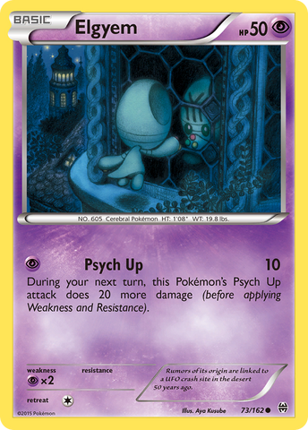 Elgyem (73/162) [XY: BREAKthrough] Reverse Holofoil