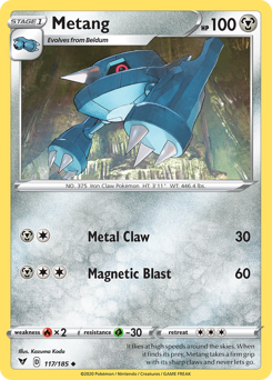 Metang (117/185) [Sword & Shield: Vivid Voltage] Reverse Holofoil