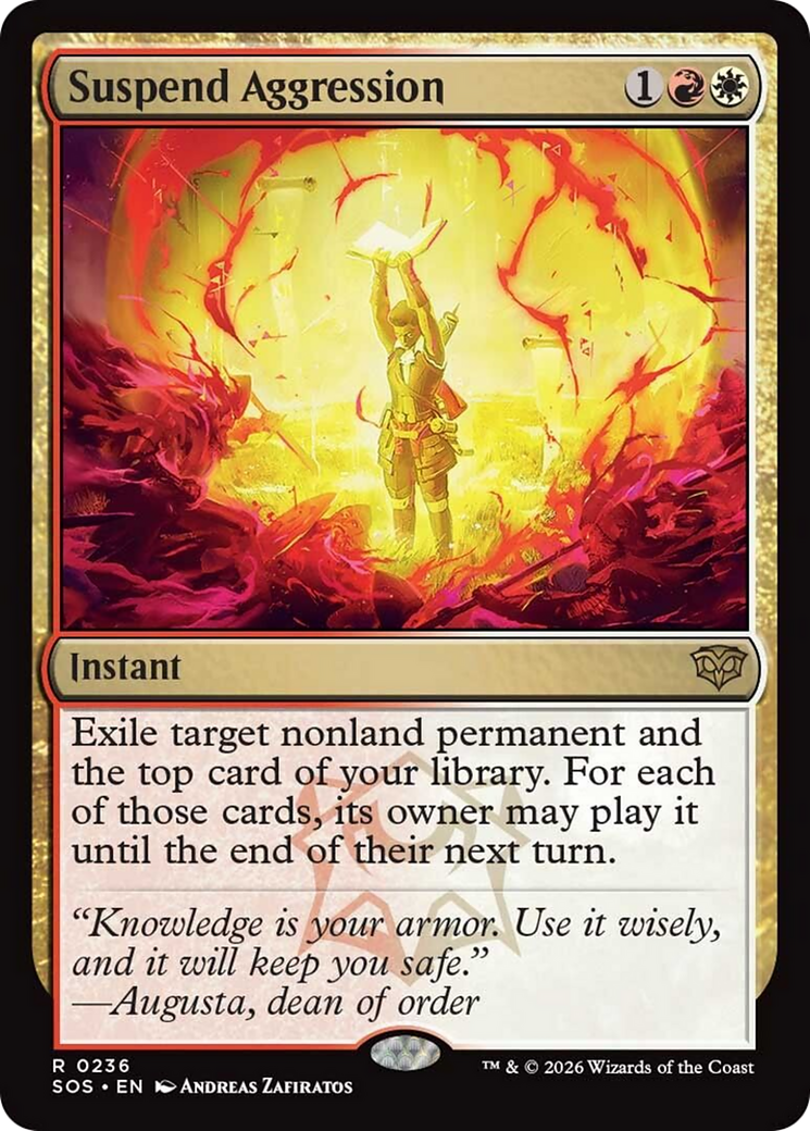 Suspend Aggression [Secrets of Strixhaven] Foil