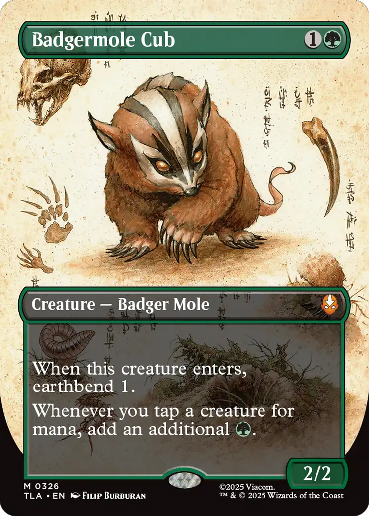 Badgermole Cub (Borderless) [Avatar: The Last Airbender] Foil
