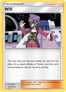Will (208/236) [Sun & Moon: Cosmic Eclipse] Reverse Holofoil