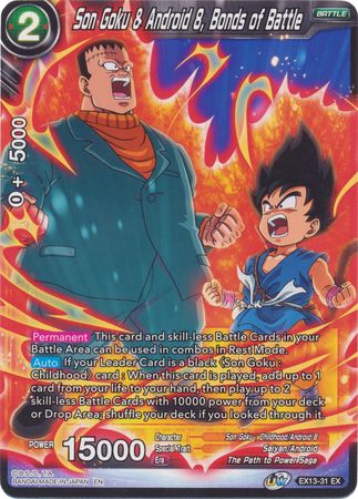 Son Goku & Android 8, Bonds of Battle (EX13-31) [Special Anniversary Set 2020] Parallel Foil