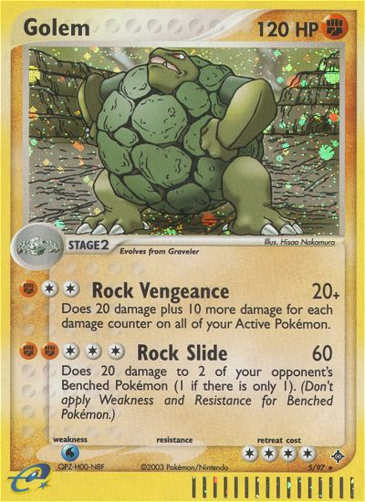 Golem (5/97) [EX: Dragon] Reverse Holofoil