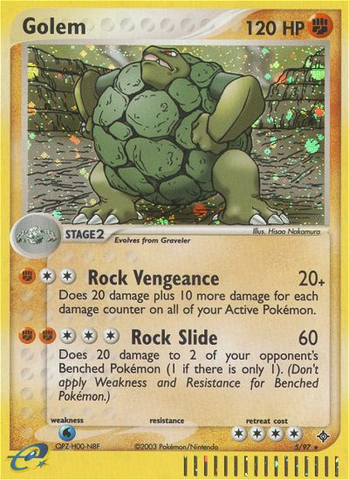 Golem (5/97) [EX: Dragon] Reverse Holofoil