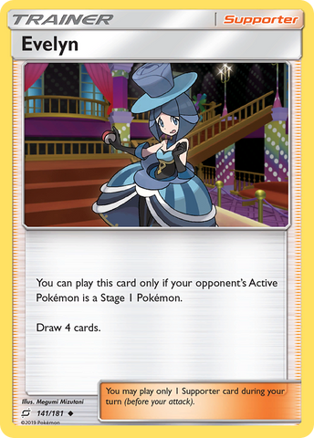 Evelyn (141/181) [Sun & Moon: Team Up] Reverse Holofoil